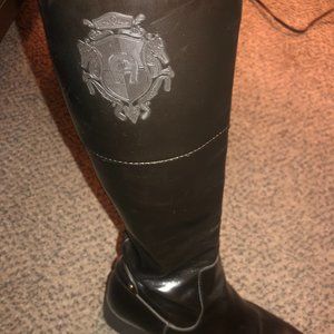 "Etienne Aigner" Dark Brown Low Heel Boots!